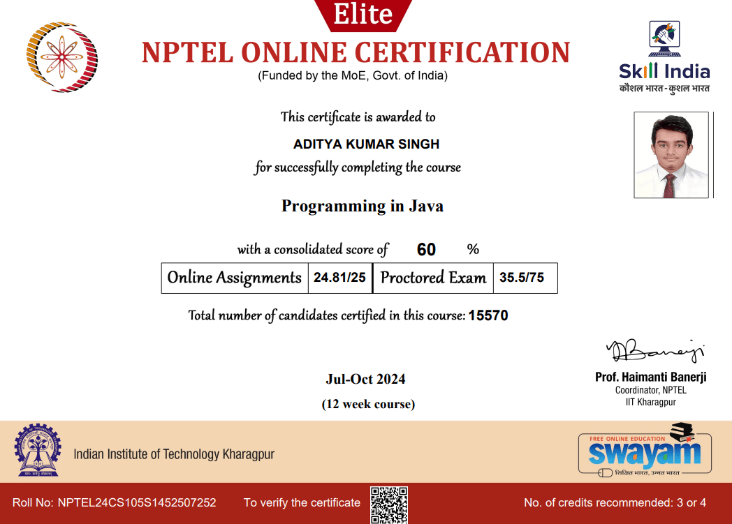 NPTEL Programming in Java